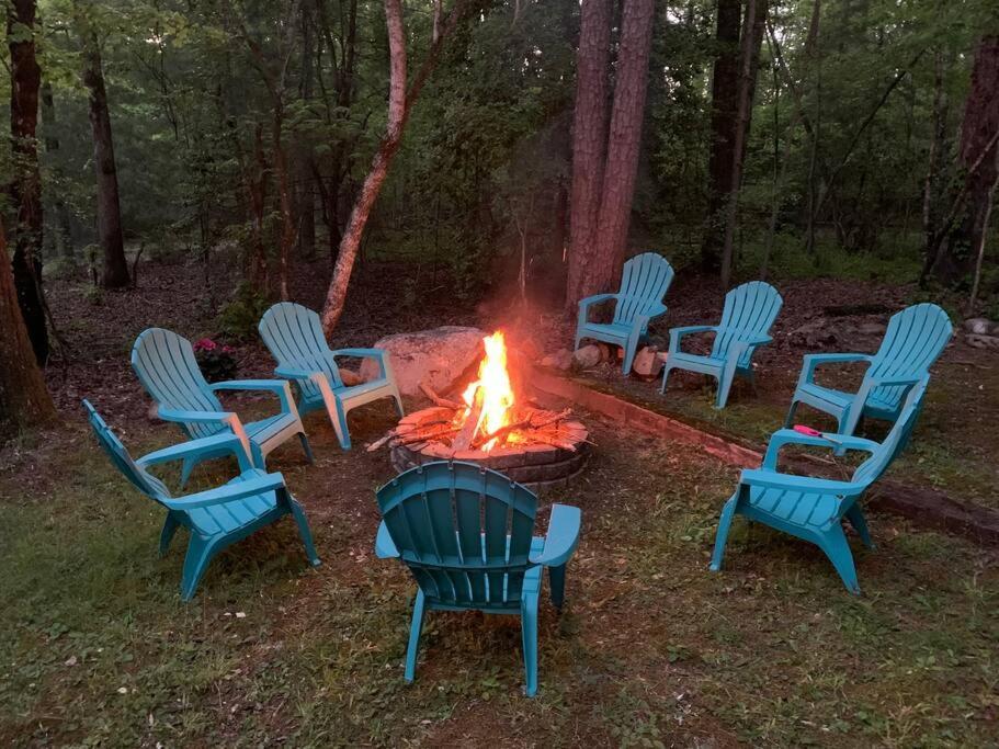Cabin Fever On Cartecay River Ellijay Bagian luar foto