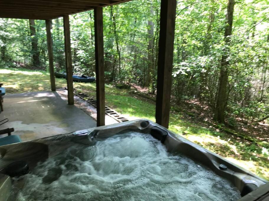 Cabin Fever On Cartecay River Ellijay Bagian luar foto
